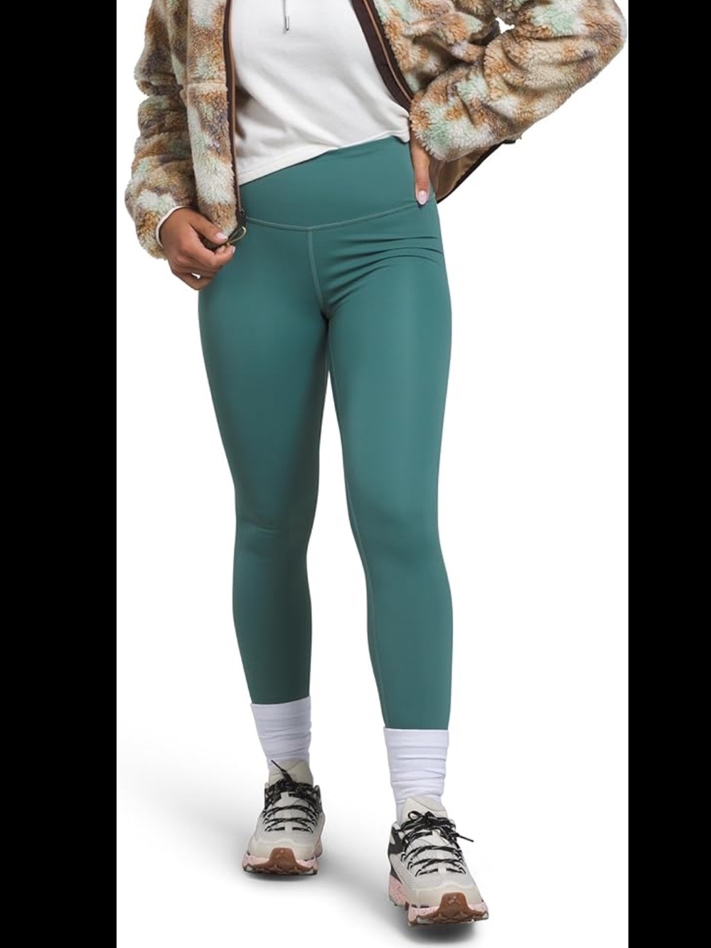 The North Face Elevation 7/8 Legging - Sage Green Size Large NWOT